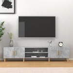 vidaXL Comodă TV, gri beton, 180x31,5x40 cm, lemn prelucrat
