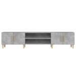 vidaXL Comodă TV, gri beton, 180x31,5x40 cm, lemn prelucrat