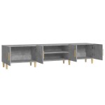 vidaXL Comodă TV, gri beton, 180x31,5x40 cm, lemn prelucrat