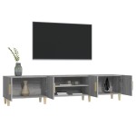 vidaXL Comodă TV, gri sonoma, 180x31,5x40 cm, lemn prelucrat vidaXL Comodă TV, gri sonoma, 180x31,5x40 cm, lemn prelucrat