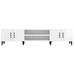 vidaXL Comodă TV, alb extralucios, 180x31,5x40 cm, lemn prelucrat vidaXL Comodă TV, alb extralucios, 180x31,5x40 cm, lemn prelucrat