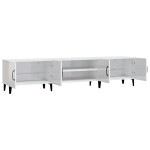 vidaXL Comodă TV, alb extralucios, 180x31,5x40 cm, lemn prelucrat vidaXL Comodă TV, alb extralucios, 180x31,5x40 cm, lemn prelucrat