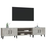 vidaXL Comodă TV, gri beton, 180x31,5x40 cm, lemn prelucrat vidaXL Comodă TV, gri beton, 180x31,5x40 cm, lemn prelucrat