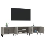 vidaXL Comodă TV, gri beton, 180x31,5x40 cm, lemn prelucrat vidaXL Comodă TV, gri beton, 180x31,5x40 cm, lemn prelucrat