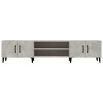 vidaXL Comodă TV, gri beton, 180x31,5x40 cm, lemn prelucrat vidaXL Comodă TV, gri beton, 180x31,5x40 cm, lemn prelucrat