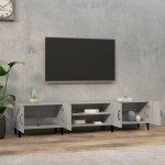 vidaXL Comodă TV, gri sonoma, 180x31,5x40 cm, lemn prelucrat vidaXL Comodă TV, gri sonoma, 180x31,5x40 cm, lemn prelucrat