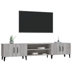 vidaXL Comodă TV, gri sonoma, 180x31,5x40 cm, lemn prelucrat vidaXL Comodă TV, gri sonoma, 180x31,5x40 cm, lemn prelucrat
