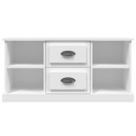 vidaXL Comodă TV, alb, 99,5x35,5x48 cm, lemn prelucrat vidaXL Comodă TV, alb, 99,5x35,5x48 cm, lemn prelucrat