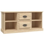 vidaXL Comodă TV, stejar sonoma, 99,5x35,5x48 cm, lemn prelucrat