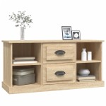 vidaXL Comodă TV, stejar sonoma, 99,5x35,5x48 cm, lemn prelucrat