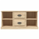 vidaXL Comodă TV, stejar sonoma, 99,5x35,5x48 cm, lemn prelucrat
