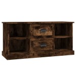 vidaXL Comodă TV, stejar fumuriu, 99,5x35,5x48 cm, lemn prelucrat