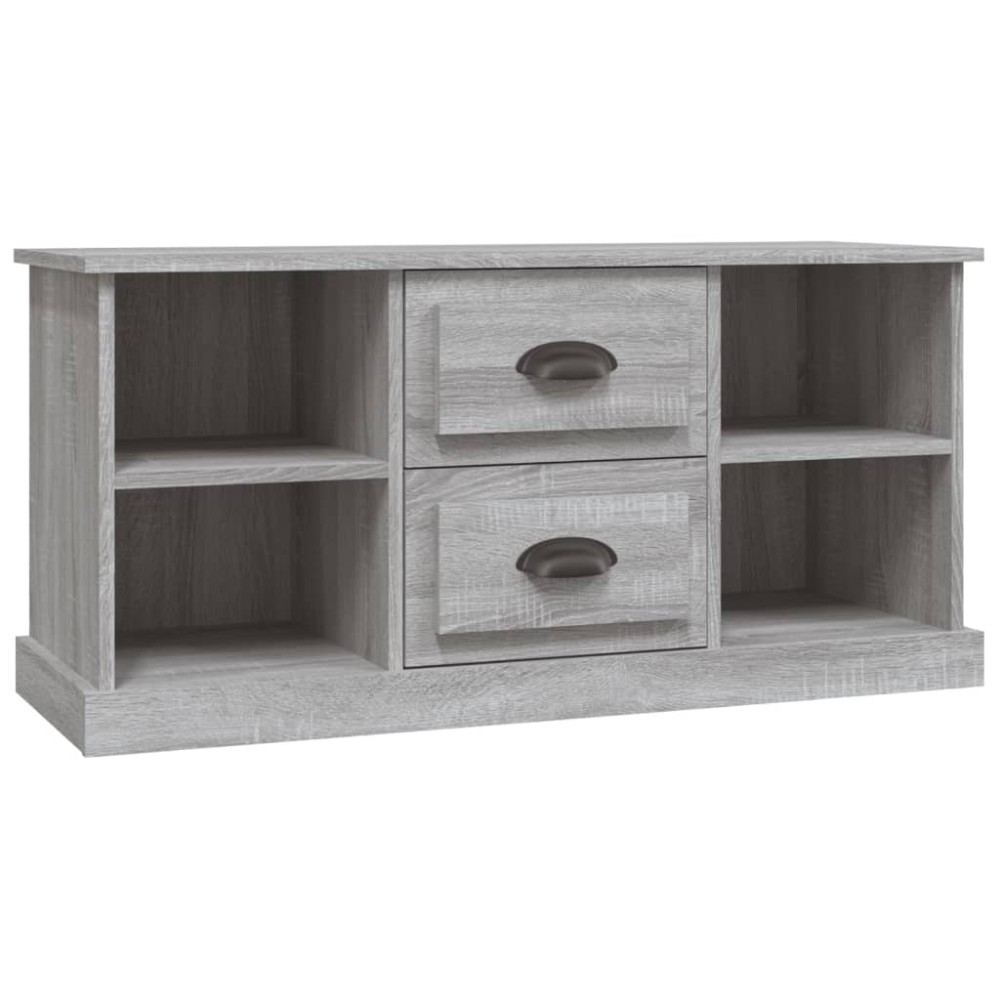 vidaXL Comodă TV, gri sonoma, 99,5x35,5x48 cm, lemn prelucrat