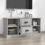 vidaXL Comodă TV, gri sonoma, 99,5x35,5x48 cm, lemn prelucrat vidaXL Comodă TV, gri sonoma, 99,5x35,5x48 cm, lemn prelucrat