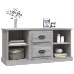 vidaXL Comodă TV, gri sonoma, 99,5x35,5x48 cm, lemn prelucrat vidaXL Comodă TV, gri sonoma, 99,5x35,5x48 cm, lemn prelucrat