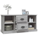 vidaXL Comodă TV, gri sonoma, 99,5x35,5x48 cm, lemn prelucrat vidaXL Comodă TV, gri sonoma, 99,5x35,5x48 cm, lemn prelucrat