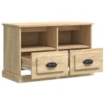 vidaXL Comodă TV, stejar sonoma, 80x35x50 cm, lemn prelucrat