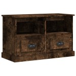 vidaXL Comodă TV, stejar afumat, 80x35x50 cm, lemn prelucrat vidaXL Comodă TV, stejar afumat, 80x35x50 cm, lemn prelucrat