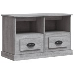 vidaXL Comodă TV, gri sonoma, 80x35x50 cm, lemn prelucrat vidaXL Comodă TV, gri sonoma, 80x35x50 cm, lemn prelucrat