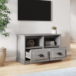 vidaXL Comodă TV, gri sonoma, 80x35x50 cm, lemn prelucrat vidaXL Comodă TV, gri sonoma, 80x35x50 cm, lemn prelucrat