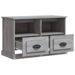 vidaXL Comodă TV, gri sonoma, 80x35x50 cm, lemn prelucrat vidaXL Comodă TV, gri sonoma, 80x35x50 cm, lemn prelucrat