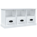 vidaXL Comodă TV, alb, 100x35x50 cm, lemn prelucrat vidaXL Comodă TV, alb, 100x35x50 cm, lemn prelucrat