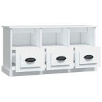 vidaXL Comodă TV, alb, 100x35x50 cm, lemn prelucrat vidaXL Comodă TV, alb, 100x35x50 cm, lemn prelucrat