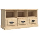 vidaXL Comodă TV, stejar sonoma, 100x35x50 cm, lemn prelucrat vidaXL Comodă TV, stejar sonoma, 100x35x50 cm, lemn prelucrat