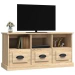 vidaXL Comodă TV, stejar sonoma, 100x35x50 cm, lemn prelucrat vidaXL Comodă TV, stejar sonoma, 100x35x50 cm, lemn prelucrat