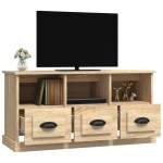vidaXL Comodă TV, stejar sonoma, 100x35x50 cm, lemn prelucrat vidaXL Comodă TV, stejar sonoma, 100x35x50 cm, lemn prelucrat