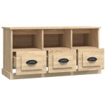 vidaXL Comodă TV, stejar sonoma, 100x35x50 cm, lemn prelucrat vidaXL Comodă TV, stejar sonoma, 100x35x50 cm, lemn prelucrat