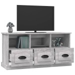 vidaXL Comodă TV, gri sonoma, 100x35x50 cm, lemn prelucrat