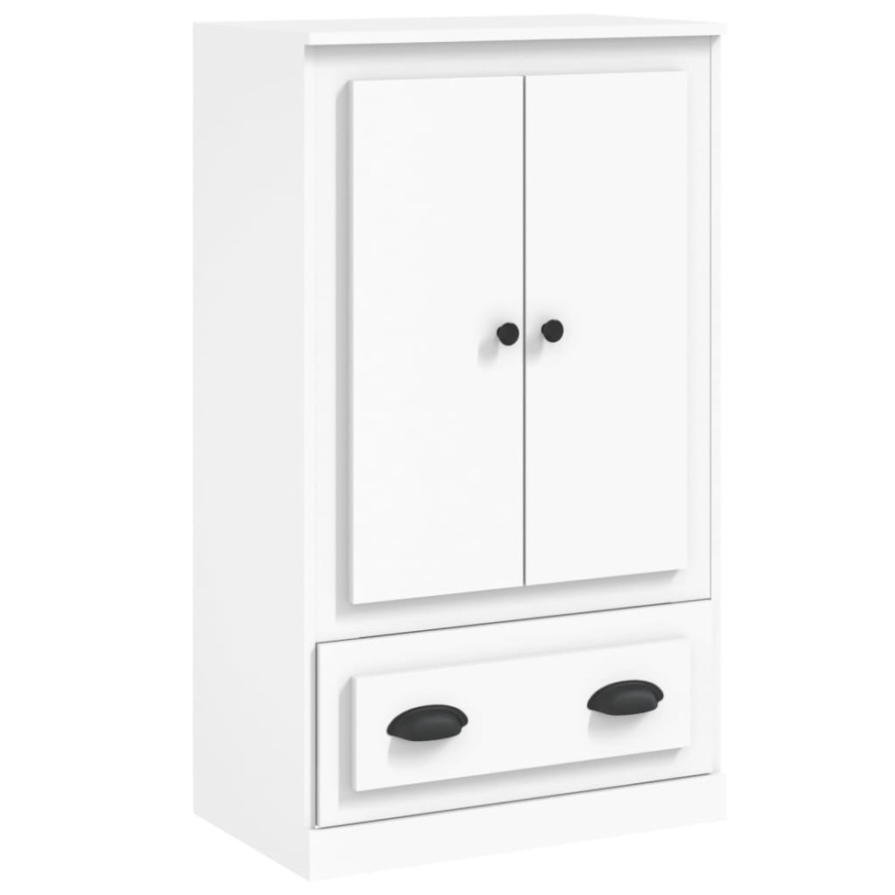 vidaXL Dulap înalt, alb, 60x35,5x103,5 cm, lemn prelucrat