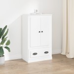 vidaXL Dulap înalt, alb, 60x35,5x103,5 cm, lemn prelucrat