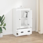 vidaXL Dulap înalt, alb, 60x35,5x103,5 cm, lemn prelucrat