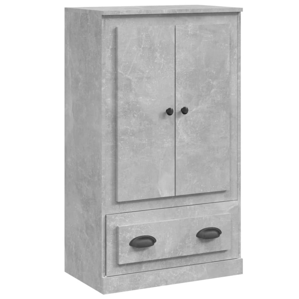 vidaXL Dulap înalt, gri beton, 60x35,5x103,5 cm, lemn prelucrat