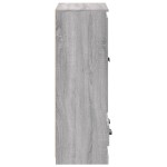 vidaXL Dulap înalt, sonoma gri, 60x35,5x103,5 cm, lemn prelucrat