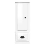 vidaXL Dulap înalt, alb extralucios, 36x35,5x103,5 cm, lemn compozit vidaXL Dulap înalt, alb extralucios, 36x35,5x103,5 cm, lemn compozit