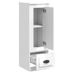 vidaXL Dulap înalt, alb extralucios, 36x35,5x103,5 cm, lemn compozit vidaXL Dulap înalt, alb extralucios, 36x35,5x103,5 cm, lemn compozit