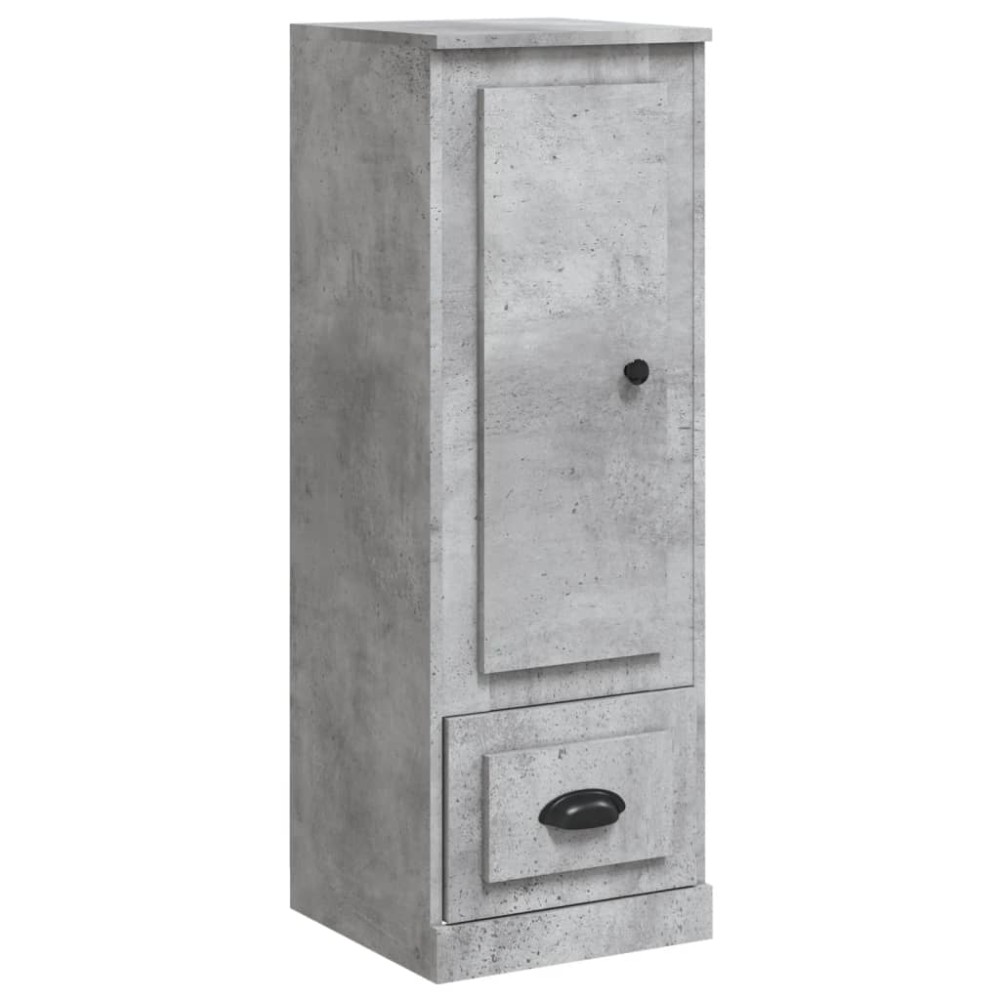 vidaXL Dulap înalt, gri beton, 36x35,5x103,5 cm, lemn compozit