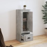 vidaXL Dulap înalt, gri beton, 36x35,5x103,5 cm, lemn compozit
