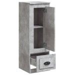 vidaXL Dulap înalt, gri beton, 36x35,5x103,5 cm, lemn compozit
