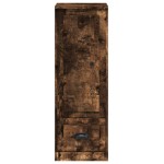 vidaXL Dulap înalt, stejar fumuriu, 36x35,5x103,5 cm, lemn compozit