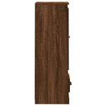 vidaXL Dulap înalt, stejar maro, 36x35,5x103,5 cm, lemn compozit