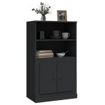 vidaXL Dulap înalt, negru, 60x35,5x103,5 cm, lemn prelucrat
