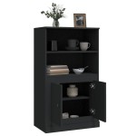 vidaXL Dulap înalt, negru, 60x35,5x103,5 cm, lemn prelucrat