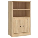 vidaXL Dulap înalt, stejar sonoma, 60x35,5x103,5 cm, lemn prelucrat