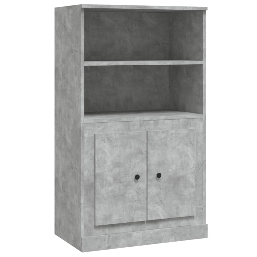 vidaXL Dulap înalt, gri beton, 60x35,5x103,5 cm, lemn prelucrat