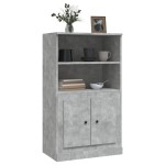 vidaXL Dulap înalt, gri beton, 60x35,5x103,5 cm, lemn prelucrat