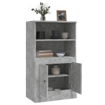 vidaXL Dulap înalt, gri beton, 60x35,5x103,5 cm, lemn prelucrat